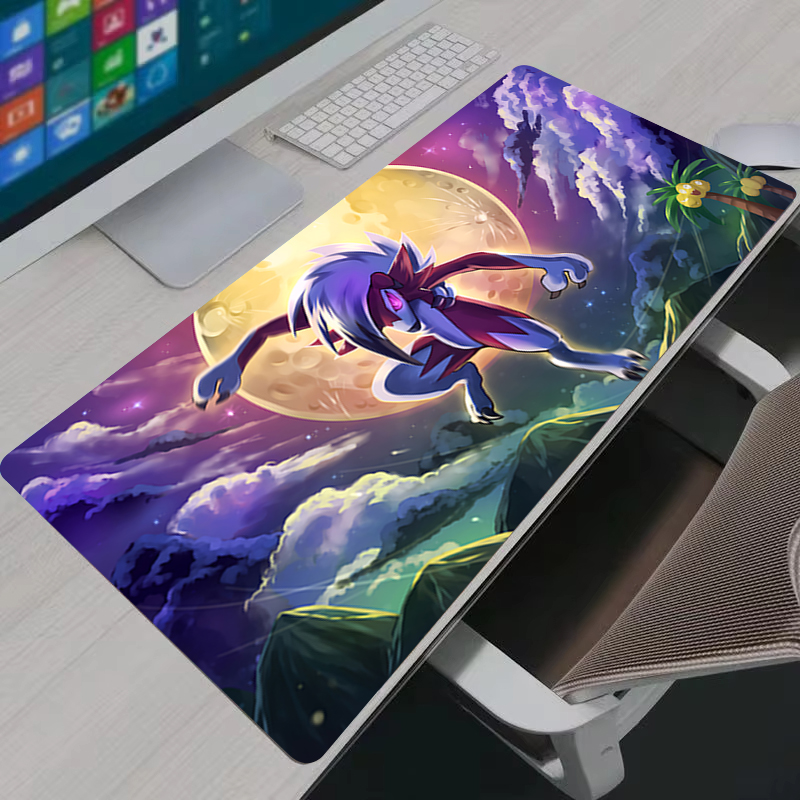 Home Office Keyboard And Mouse - Computer Mouse Pad Gaming P-pokemon Lycanroc