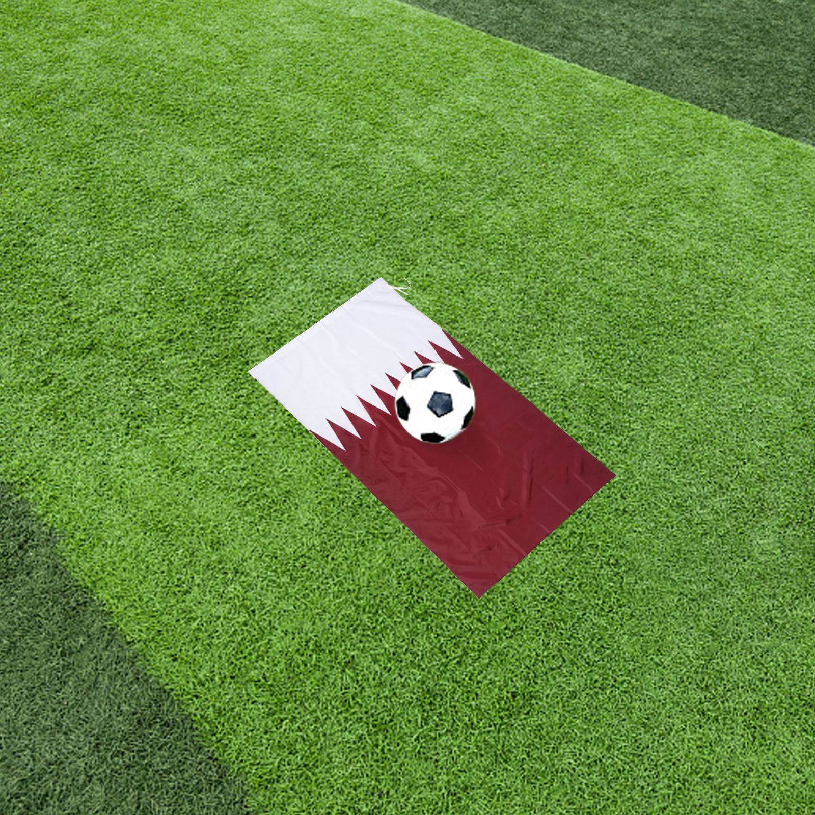Home Office Qatar - Qatar Hanging Nation Flag Polyester Polyester