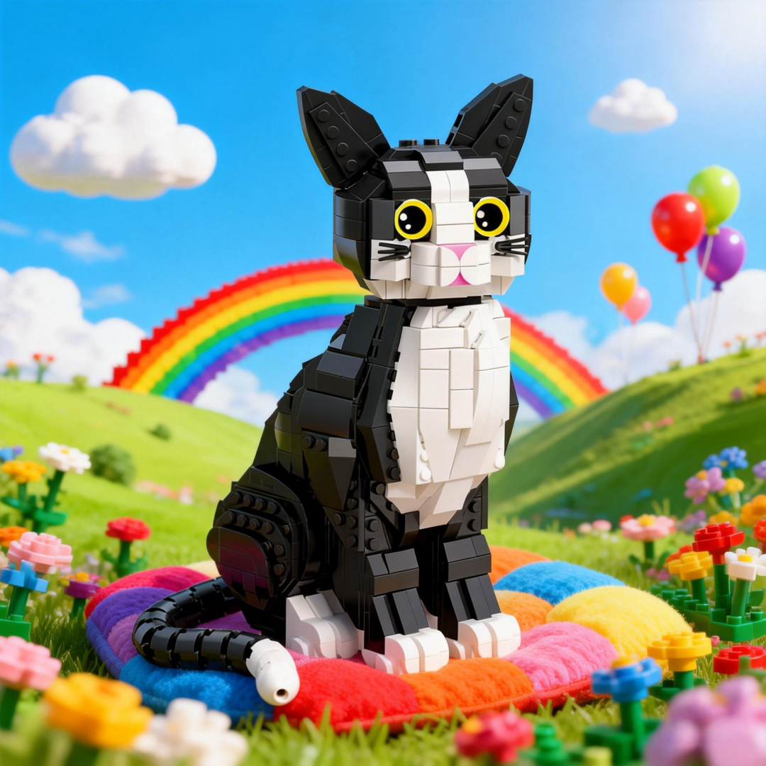 Home Office Pay - KNEW BUILT 3D Pet Black Cat