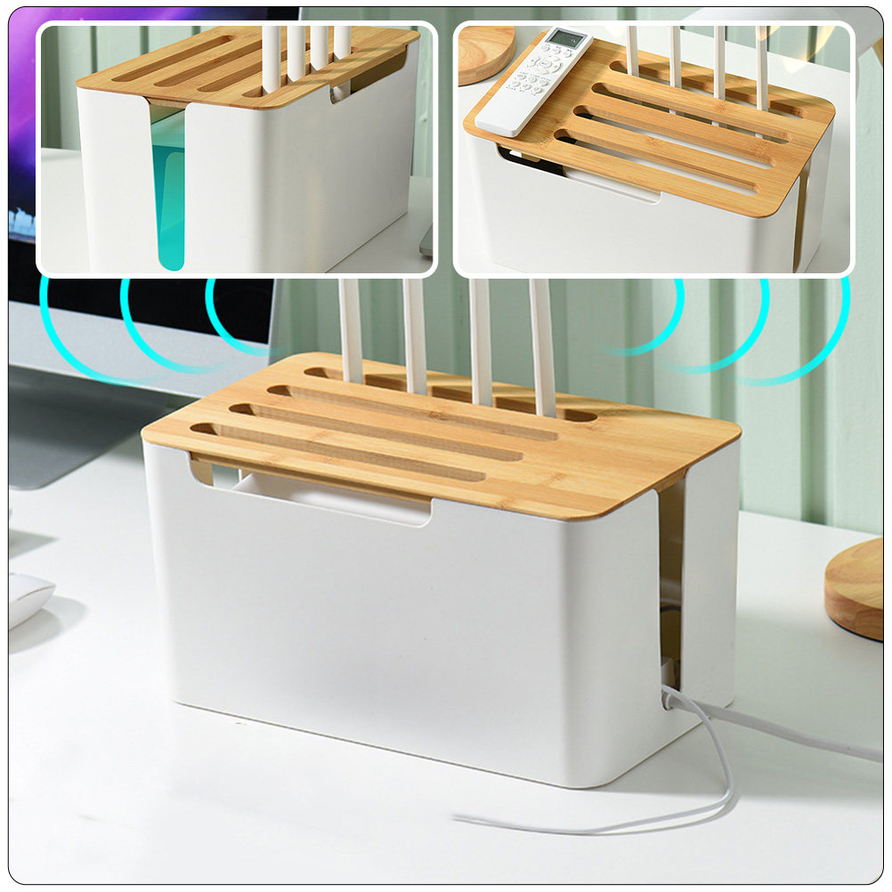 Cable Management Box - Sturdy Cable Management Box Router Storage