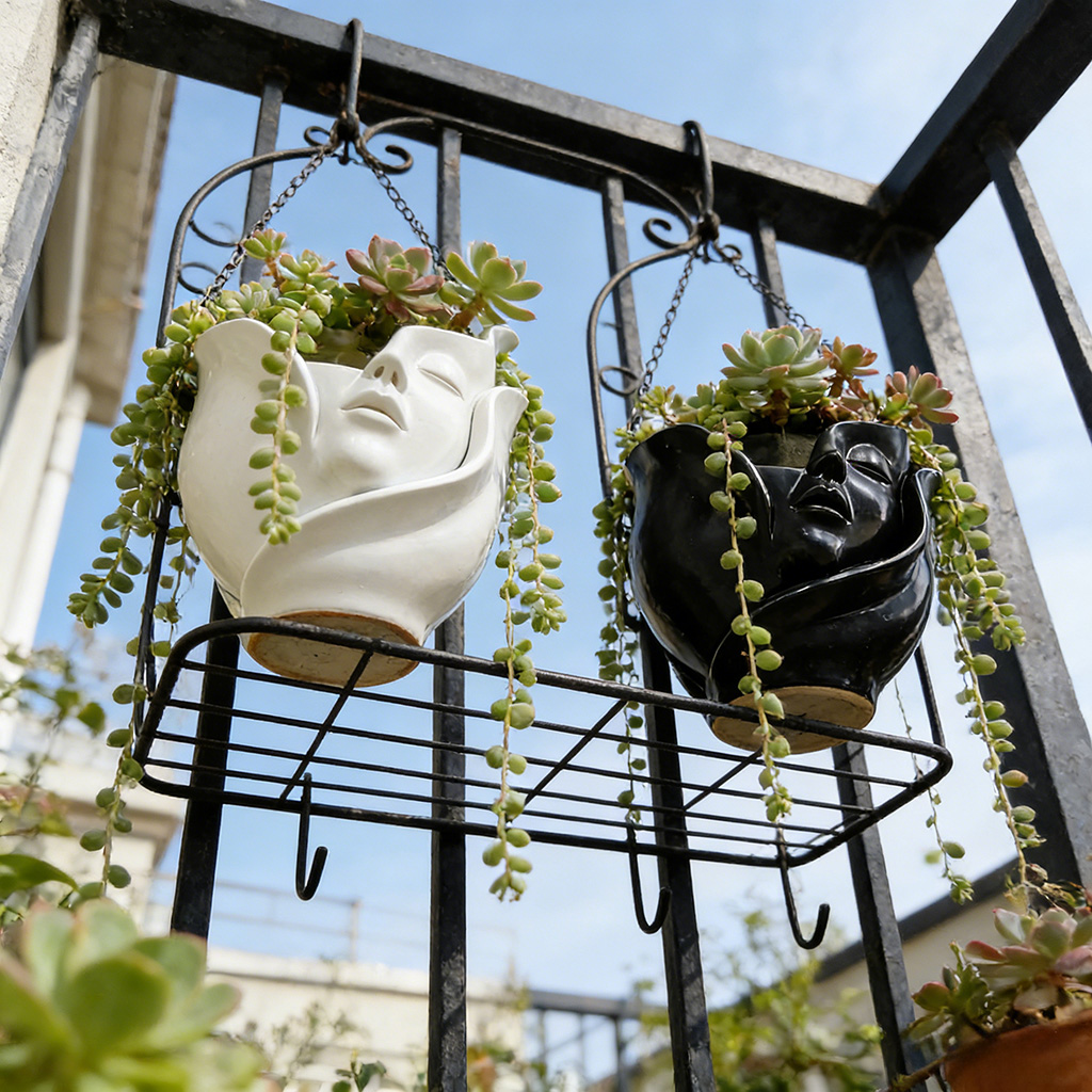 Home Office Xp - Creative Portrait Face Plant Pot Modern