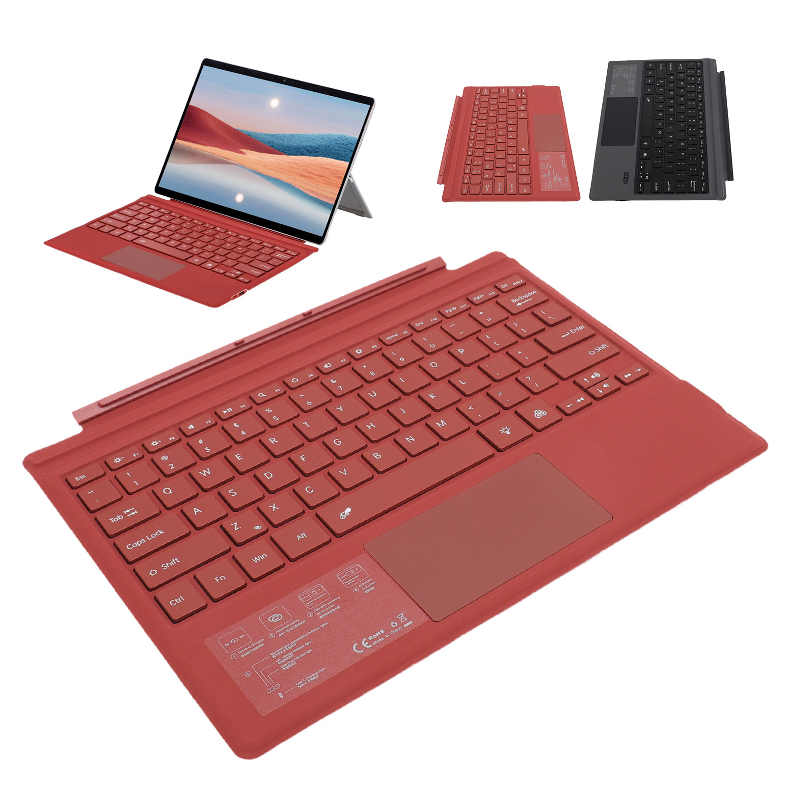 Home Office Microsoft - Magnetic Bluetooth5.0 Keyboard Colorful Backlight Multi