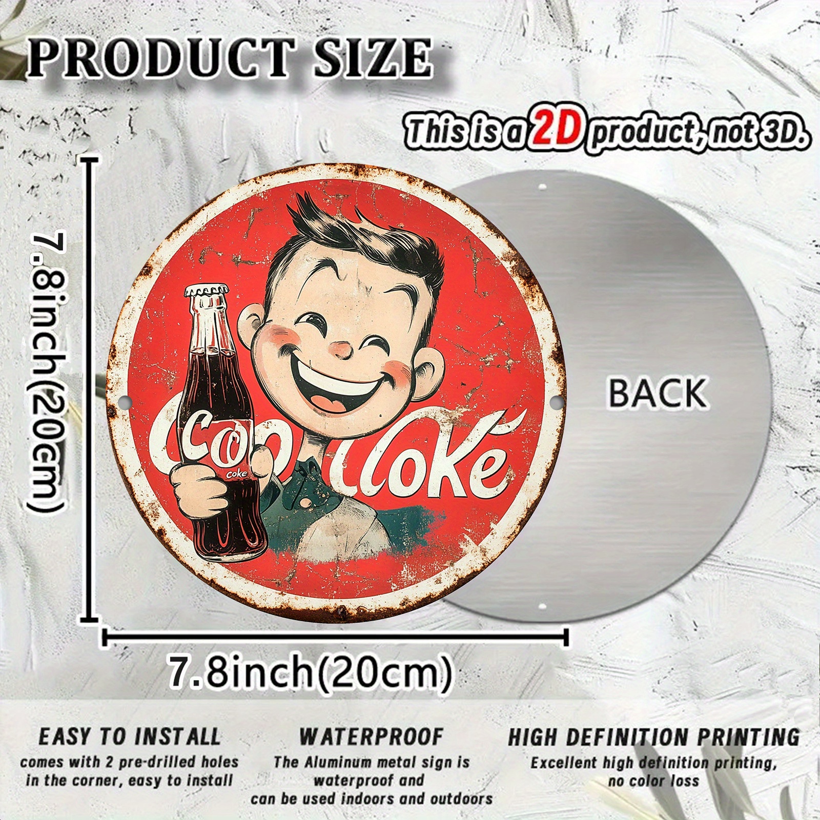 Vintage-Style Cola Advertiseme – Home Office Ideas recenzja i cena