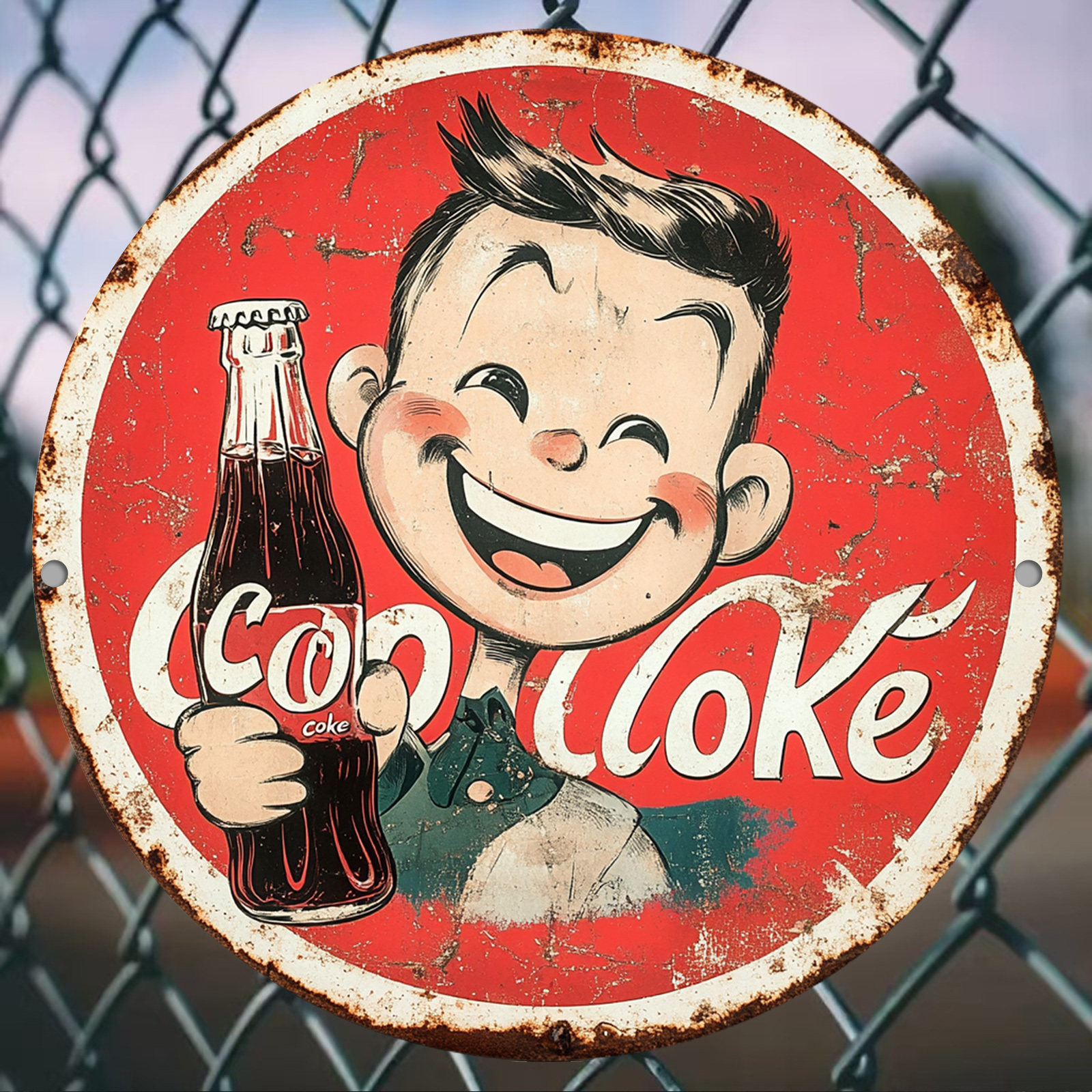 Vintage-Style Cola Advertiseme – Home Office Ideas recenzja i cena