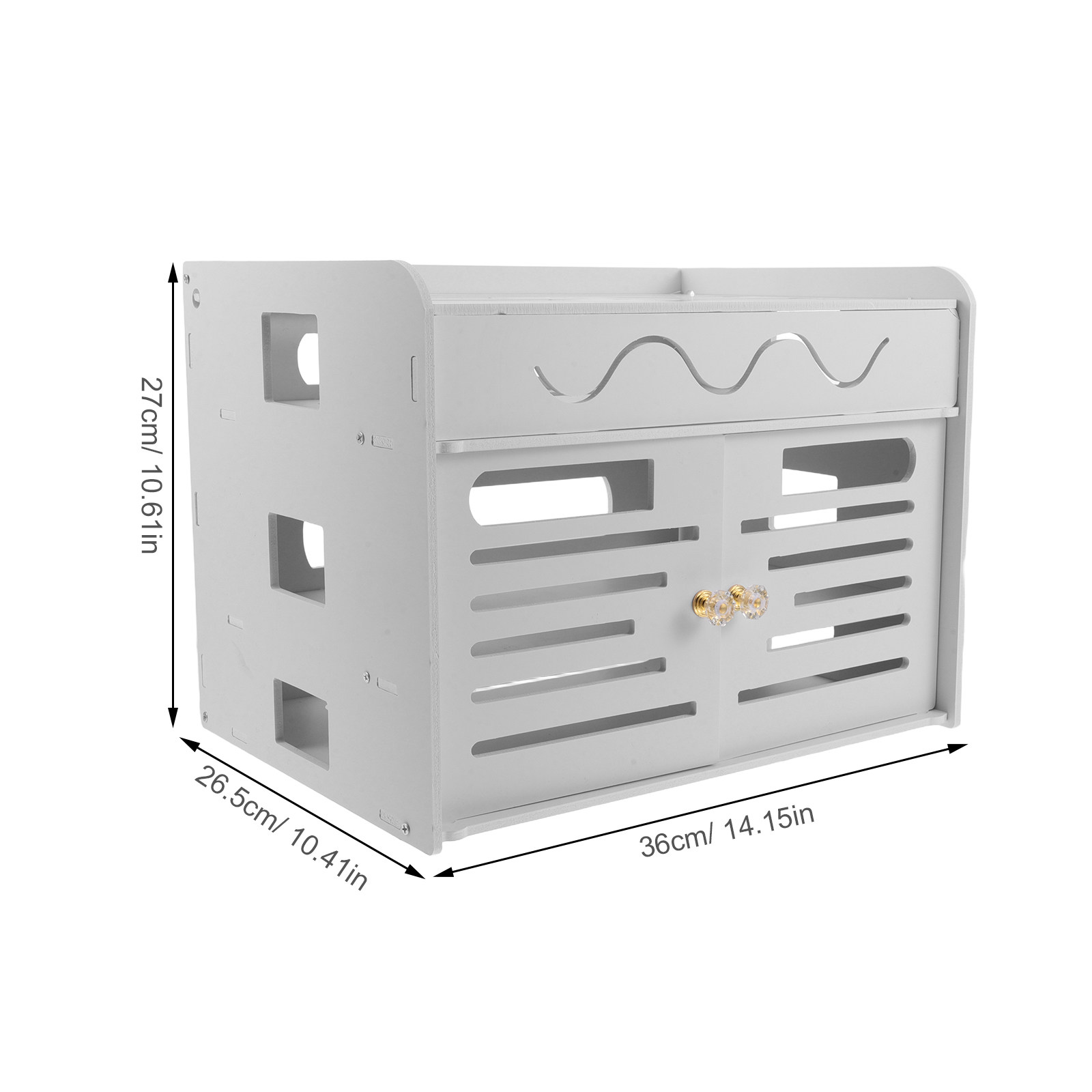 3-Layer Router Storage Box Whi – Cable Management Box recenzja i cena