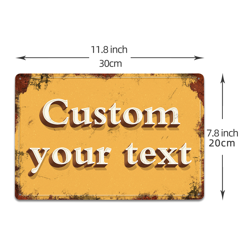 Custom Faux 3D Metal Sign Pers – Home Office Ideas recenzja i cena