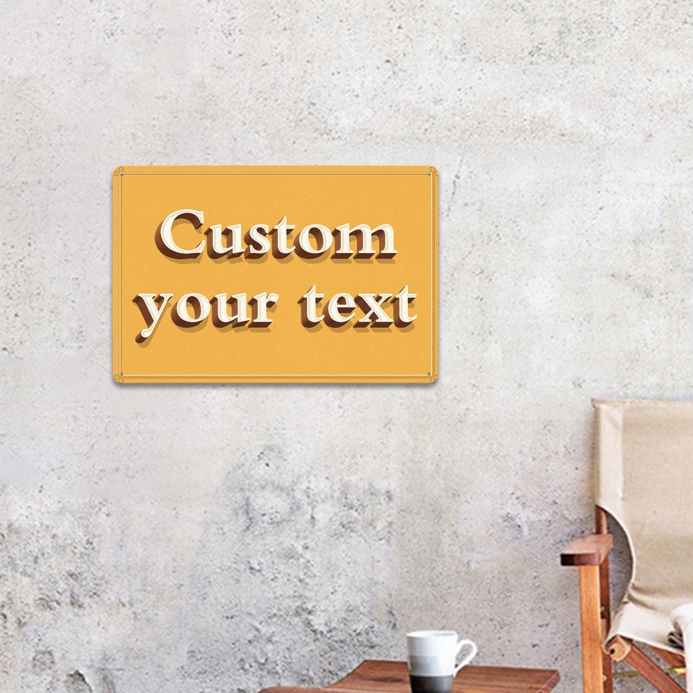 Custom Faux 3D Metal Sign Pers – Home Office Ideas recenzja i cena