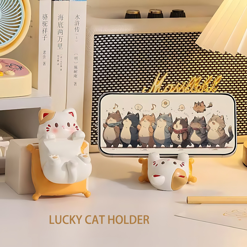 Cute Cartoon Cat Desktop Ornam – Home Office Ideas recenzja i cena