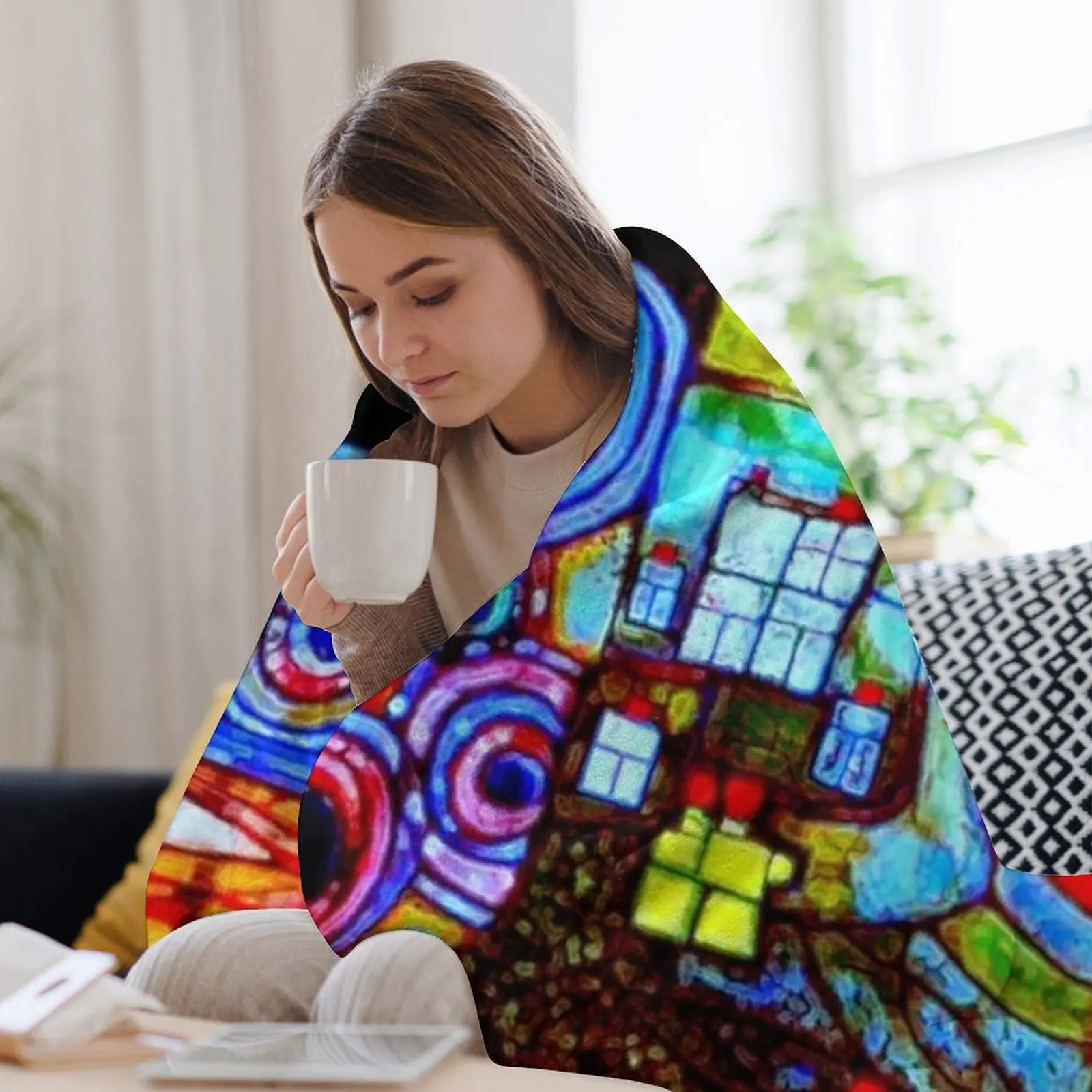 Qatar 813 neon Throw Blanket W – Home Office Qatar recenzja i cena
