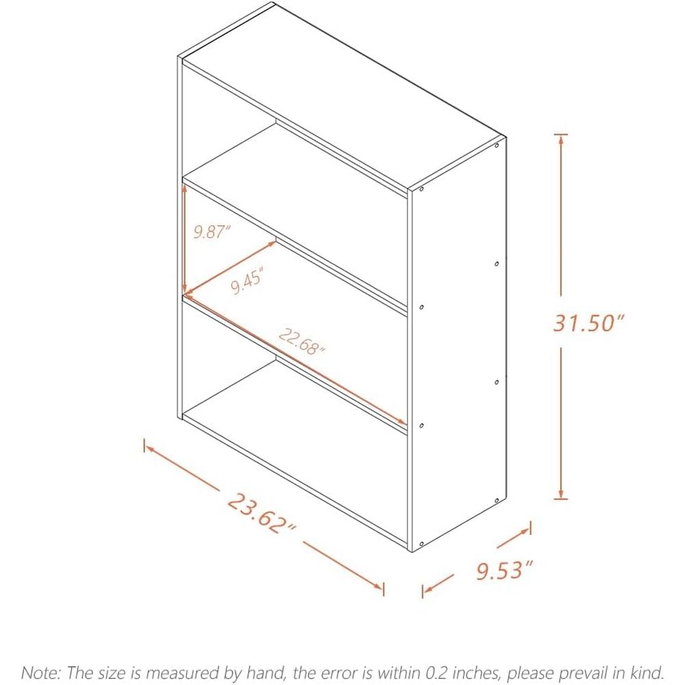 3-Tier Wooden Cube Bookcase -  – Bookcase Wood Shelf recenzja i cena