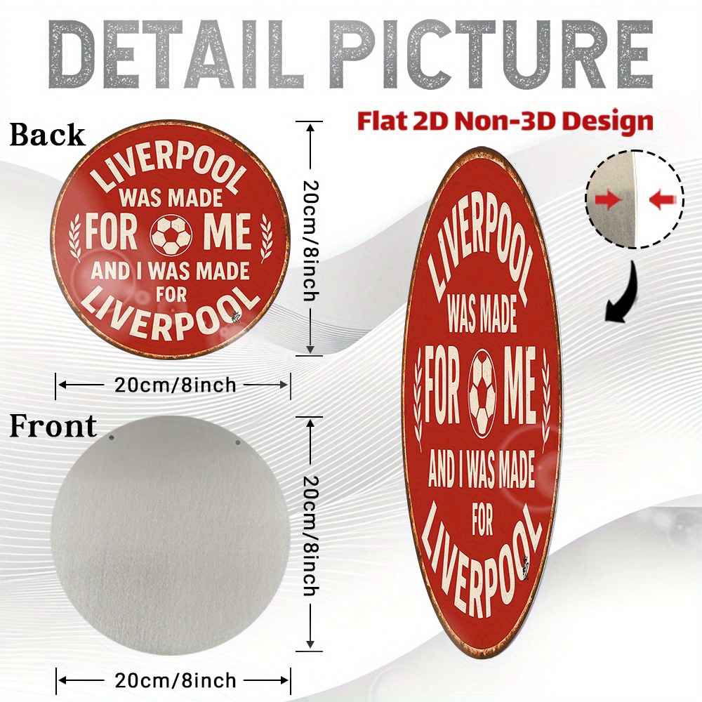 Tin Sign - Liverpool Was Made  – Home Office Liverpool recenzja i cena