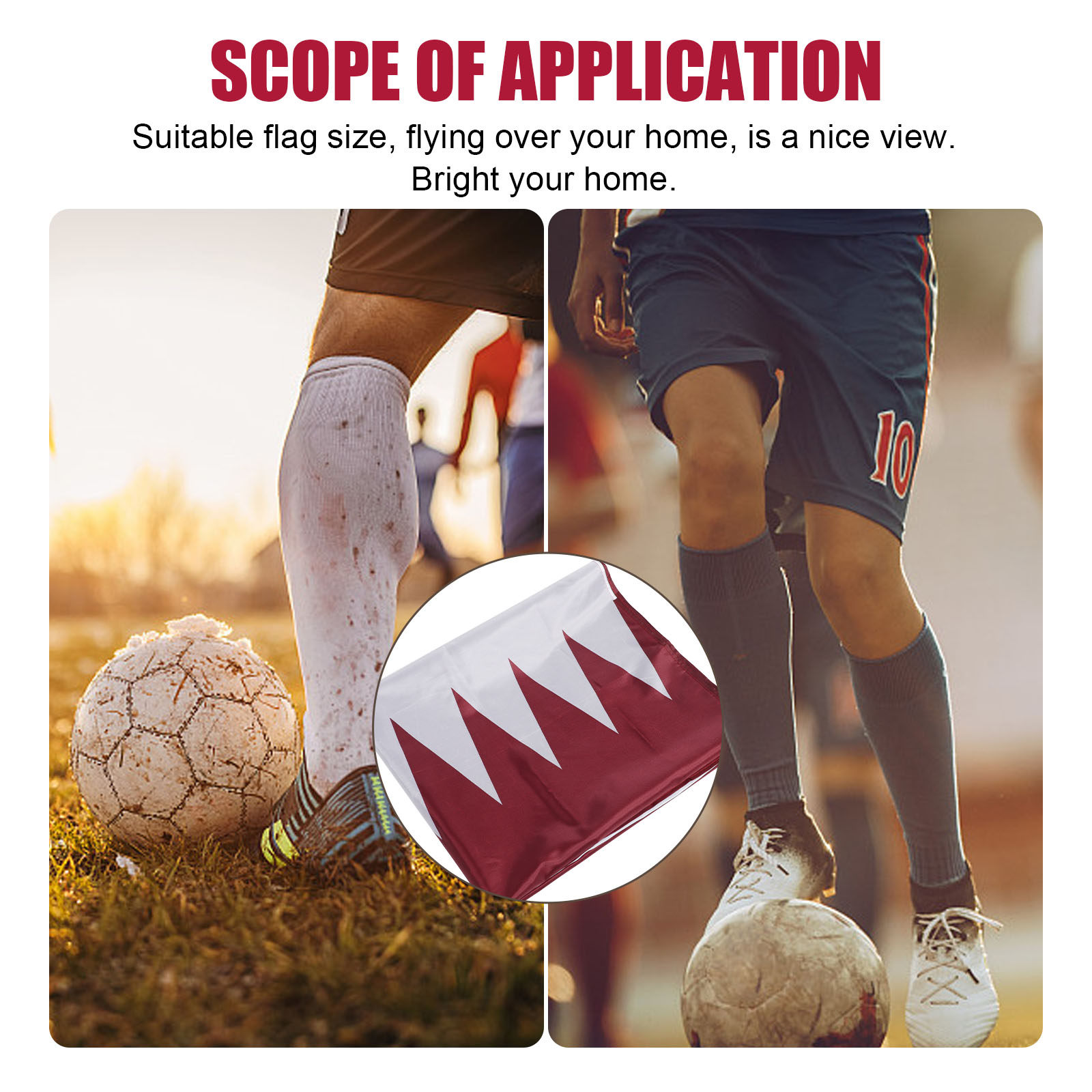 Qatar Hanging Nation Flag Poly – Home Office Qatar recenzja i cena