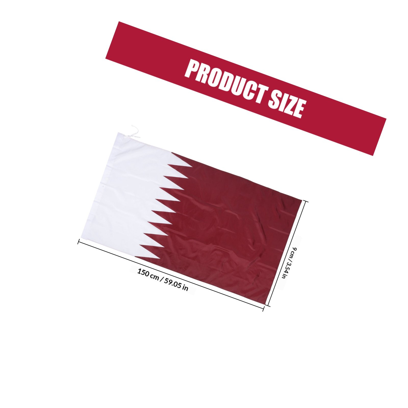 Qatar Hanging Nation Flag Poly – Home Office Qatar recenzja i cena