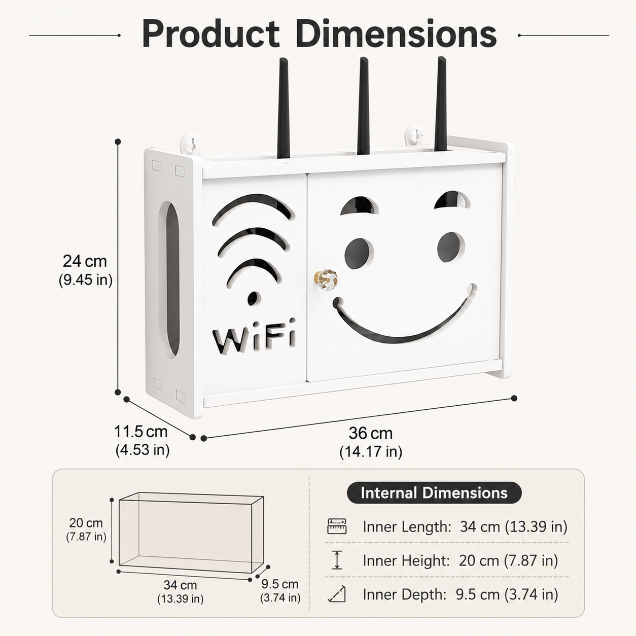 WiFi router protection cabinet – Cable Management Box recenzja i cena