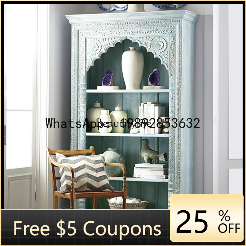 LYY American country old solid – Bookcase Wood Shelf recenzja i cena