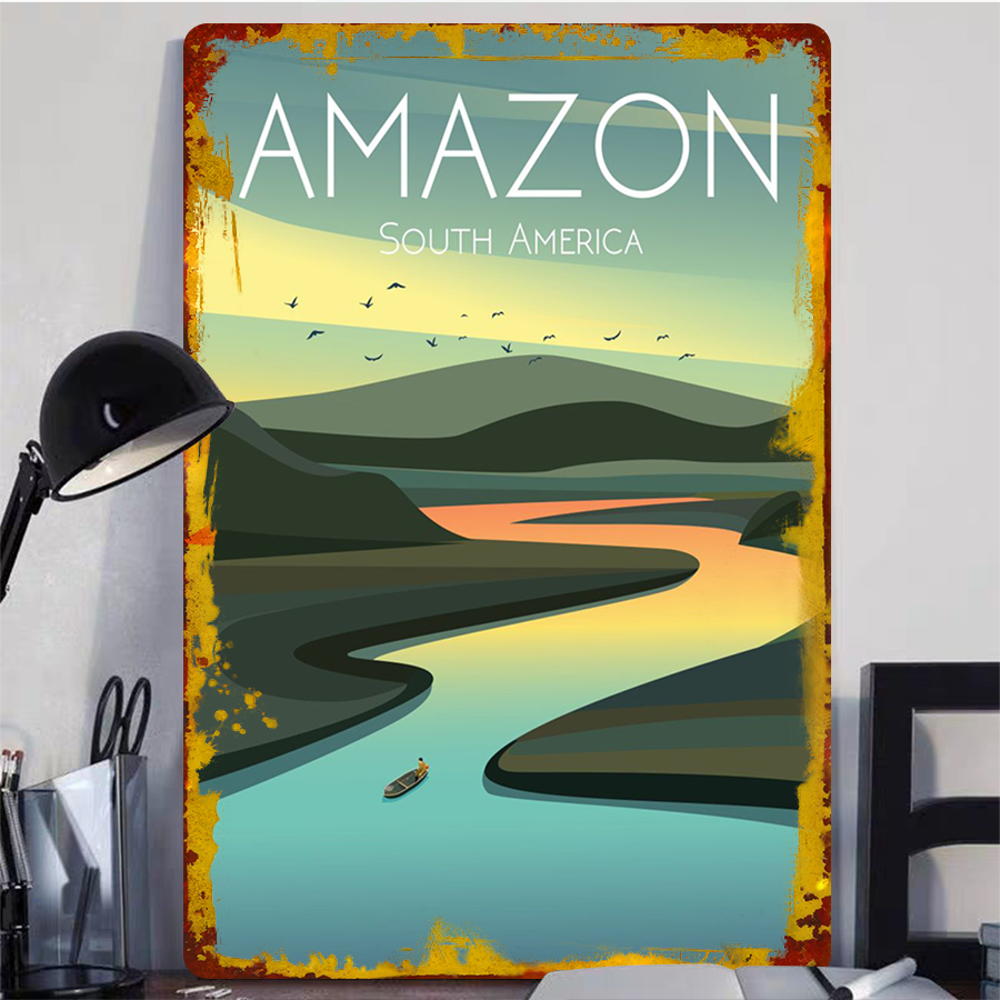 Amazon River Landscape Metal W – Home Office Of Amazon recenzja i cena