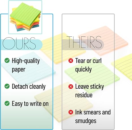 Lined Sticky Notes, 3