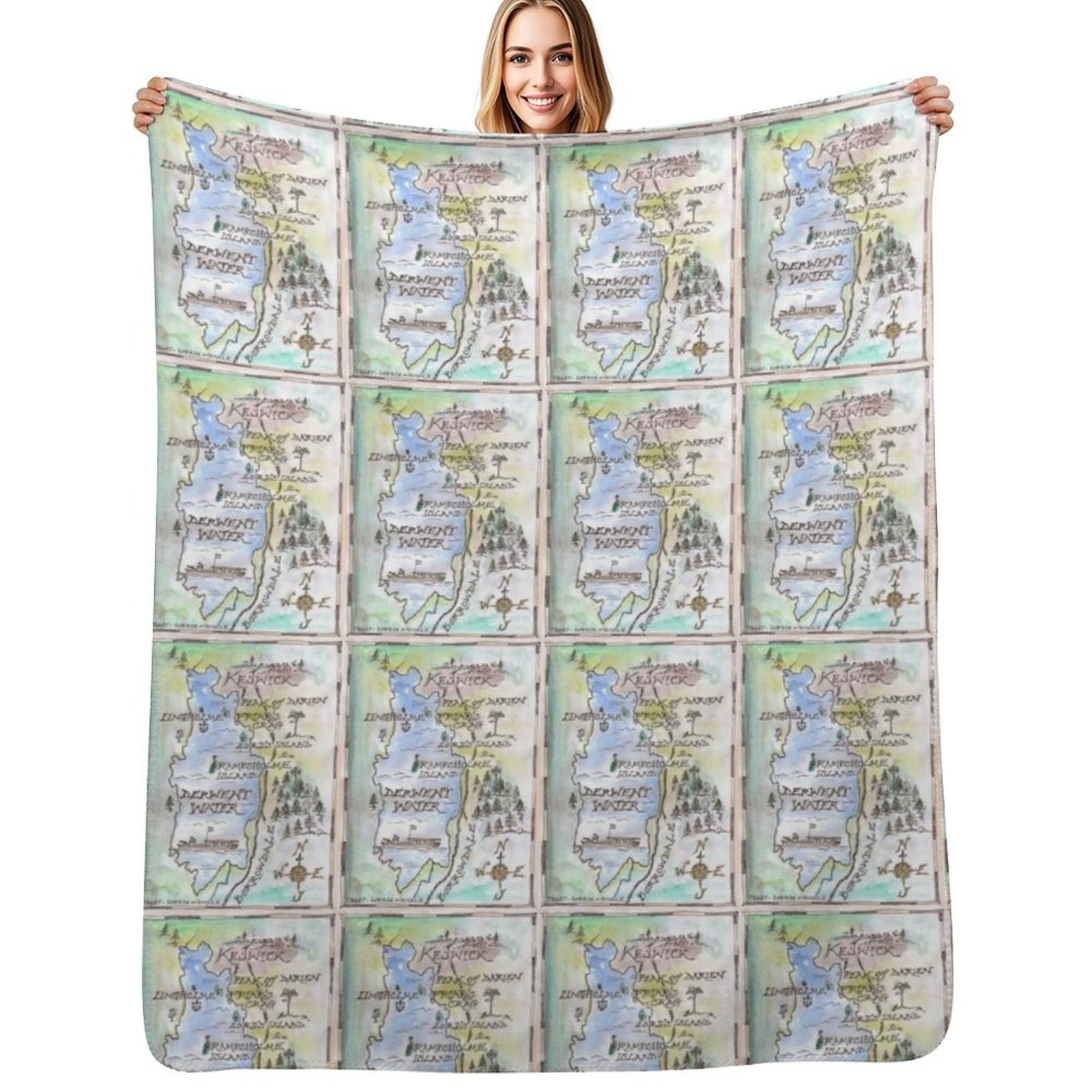 Swallows and Amazons map of De – Home Office Of Amazon recenzja i cena