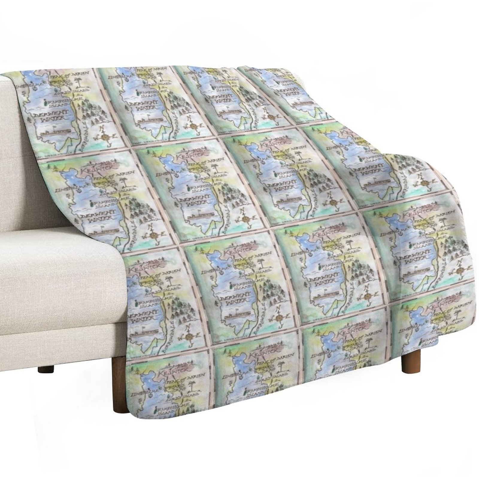 Swallows and Amazons map of De – Home Office Of Amazon recenzja i cena