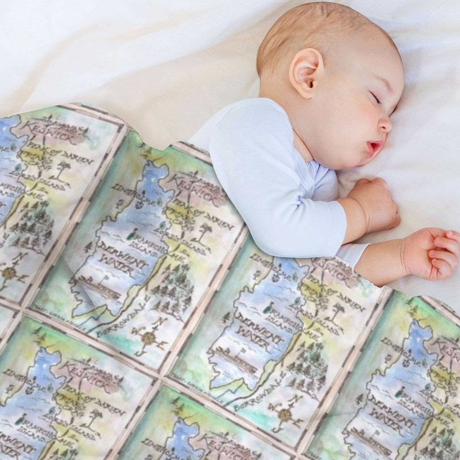 Swallows and Amazons map of De – Home Office Of Amazon recenzja i cena
