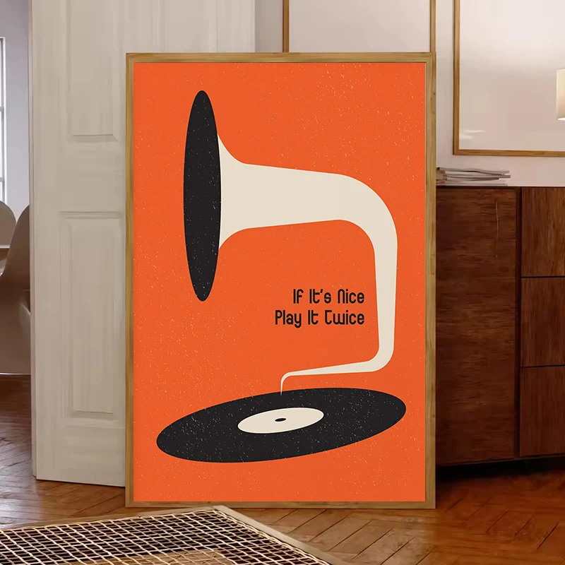 Mid Century Vinyl Record Canva – Home Office Furniture recenzja i cena