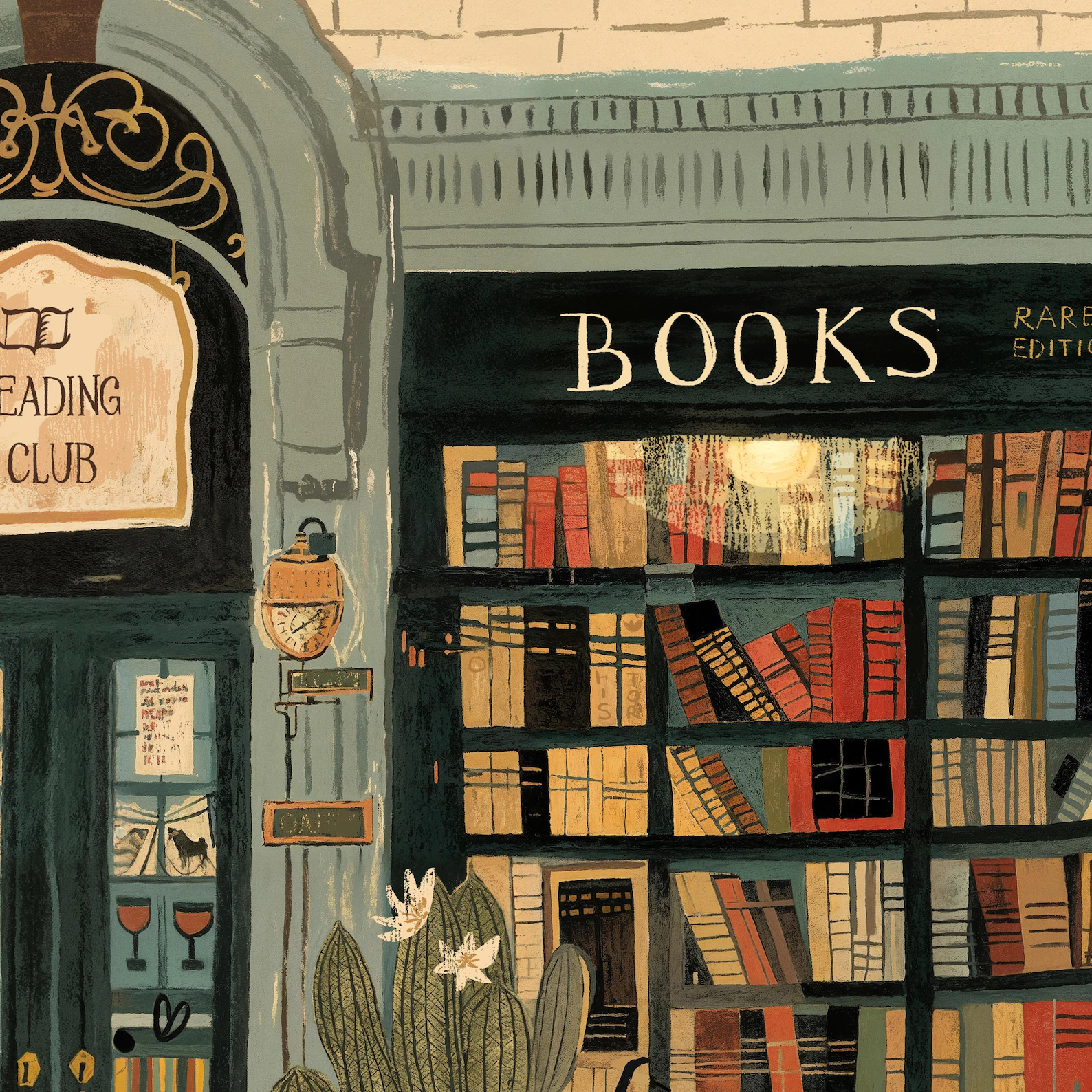 Bookstore Art Print, Cozy Book – Home Office Ideas recenzja i cena
