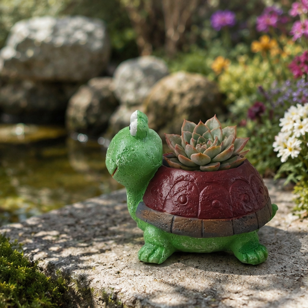 Cute Turtle Planter Resin Succ – Home Office Xp recenzja i cena