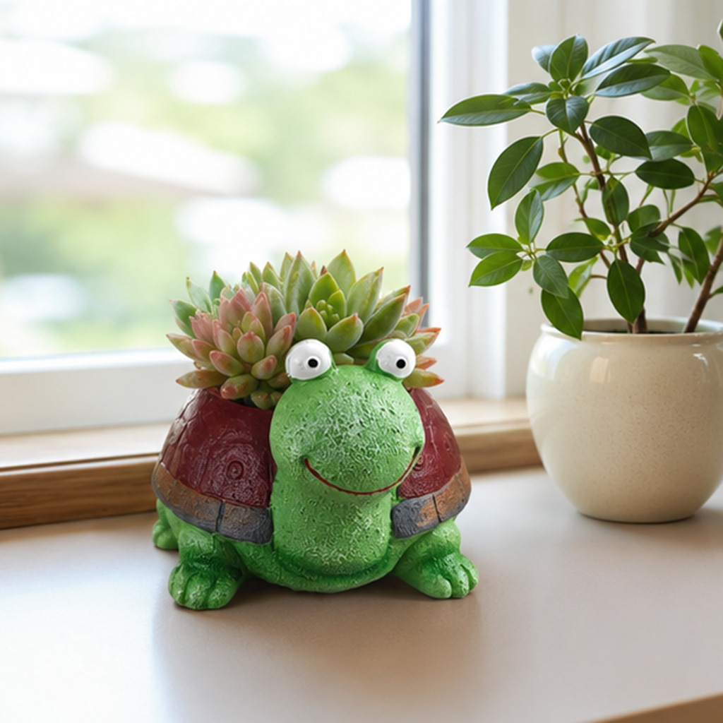 Cute Turtle Planter Resin Succ – Home Office Xp recenzja i cena