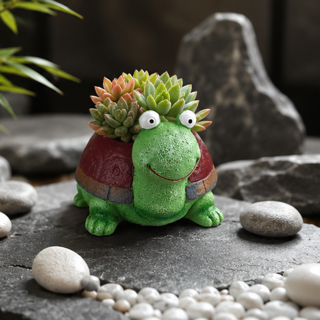 Cute Turtle Planter Resin Succ – Home Office Xp recenzja i cena