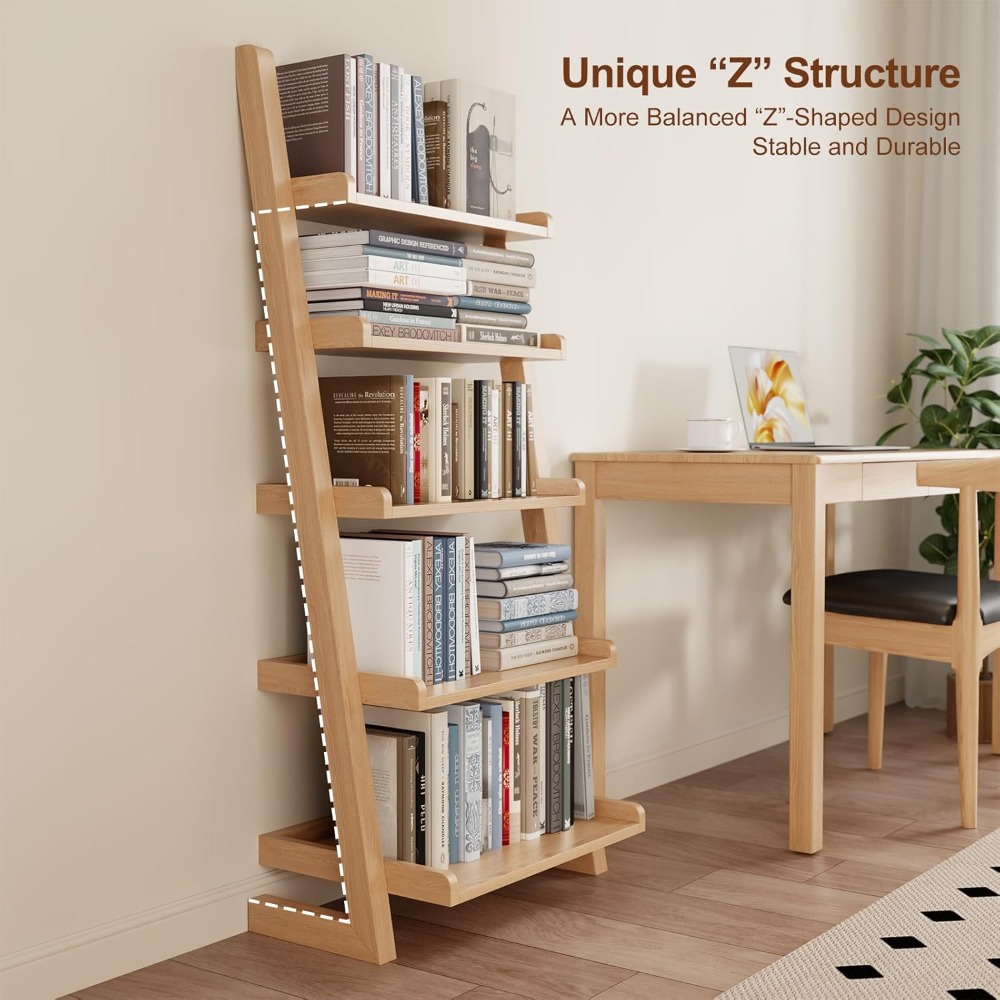 US Shipping 5 Tier Wooden Ladd – Bookcase Wood Shelf recenzja i cena