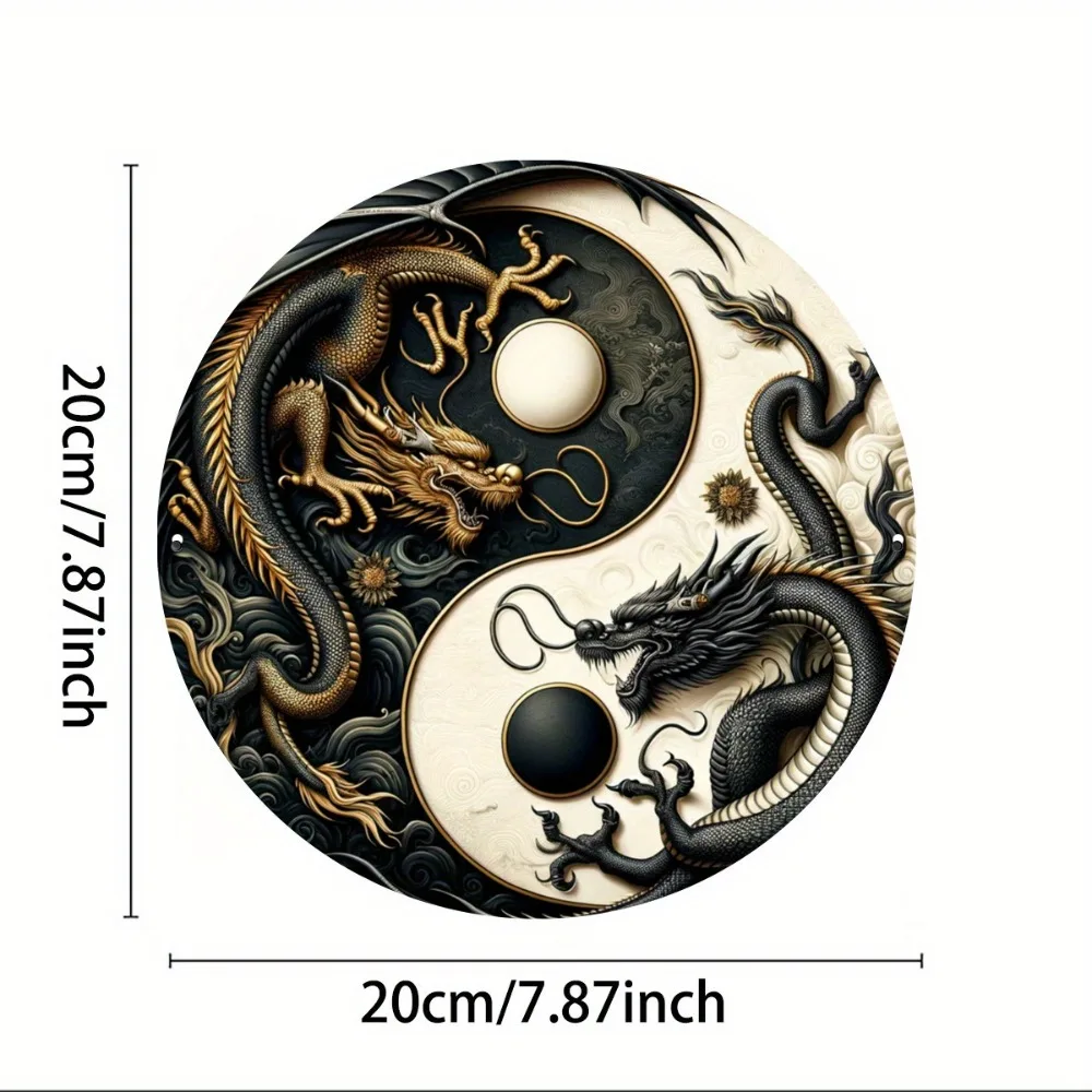 Yin-Yang Chinese Dragon Metal  – Home Office Ideas recenzja i cena