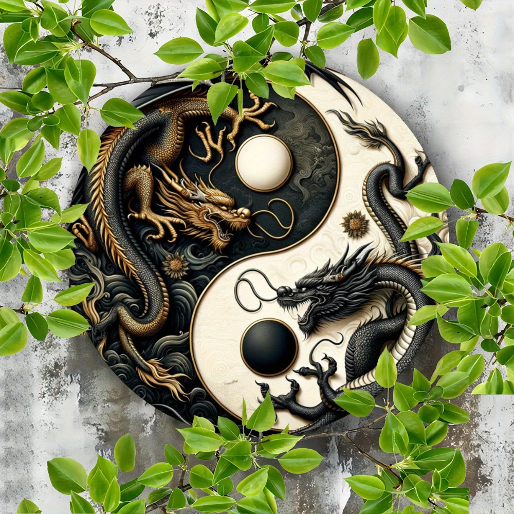 Yin-Yang Chinese Dragon Metal  – Home Office Ideas recenzja i cena