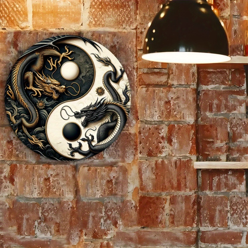 Yin-Yang Chinese Dragon Metal  – Home Office Ideas recenzja i cena