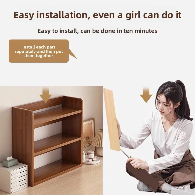 Factory Minimalist Bookshelf S – Bookcase Wood Shelf recenzja i cena
