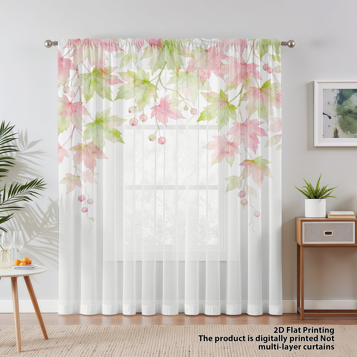 Flower Series Sheer Curtain, G – Home Office Rate recenzja i cena
