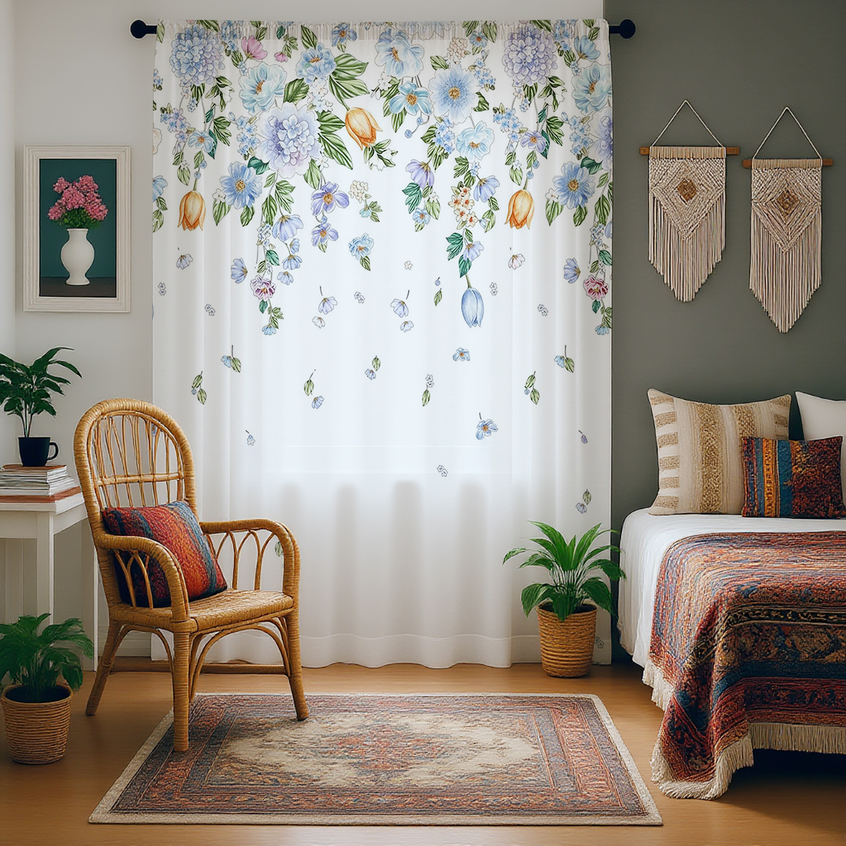 Floral Sheer Curtain, Good Qua – Home Office Rate recenzja i cena