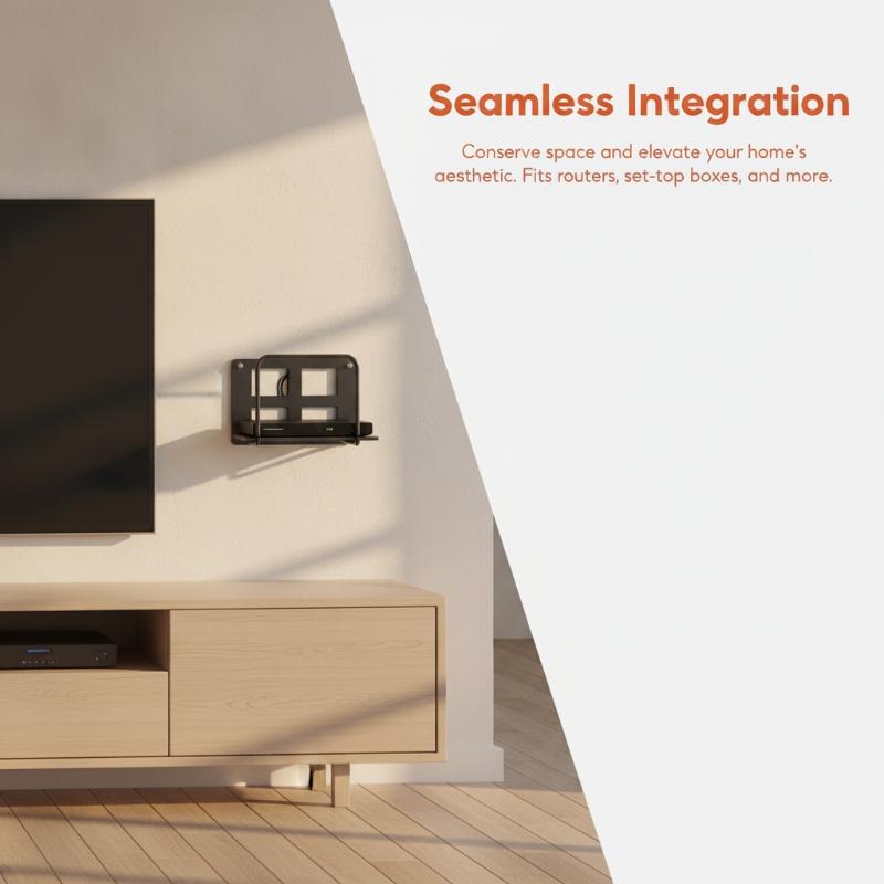 Wall-Mounted Router Bracket/Sh – Cable Management Box recenzja i cena