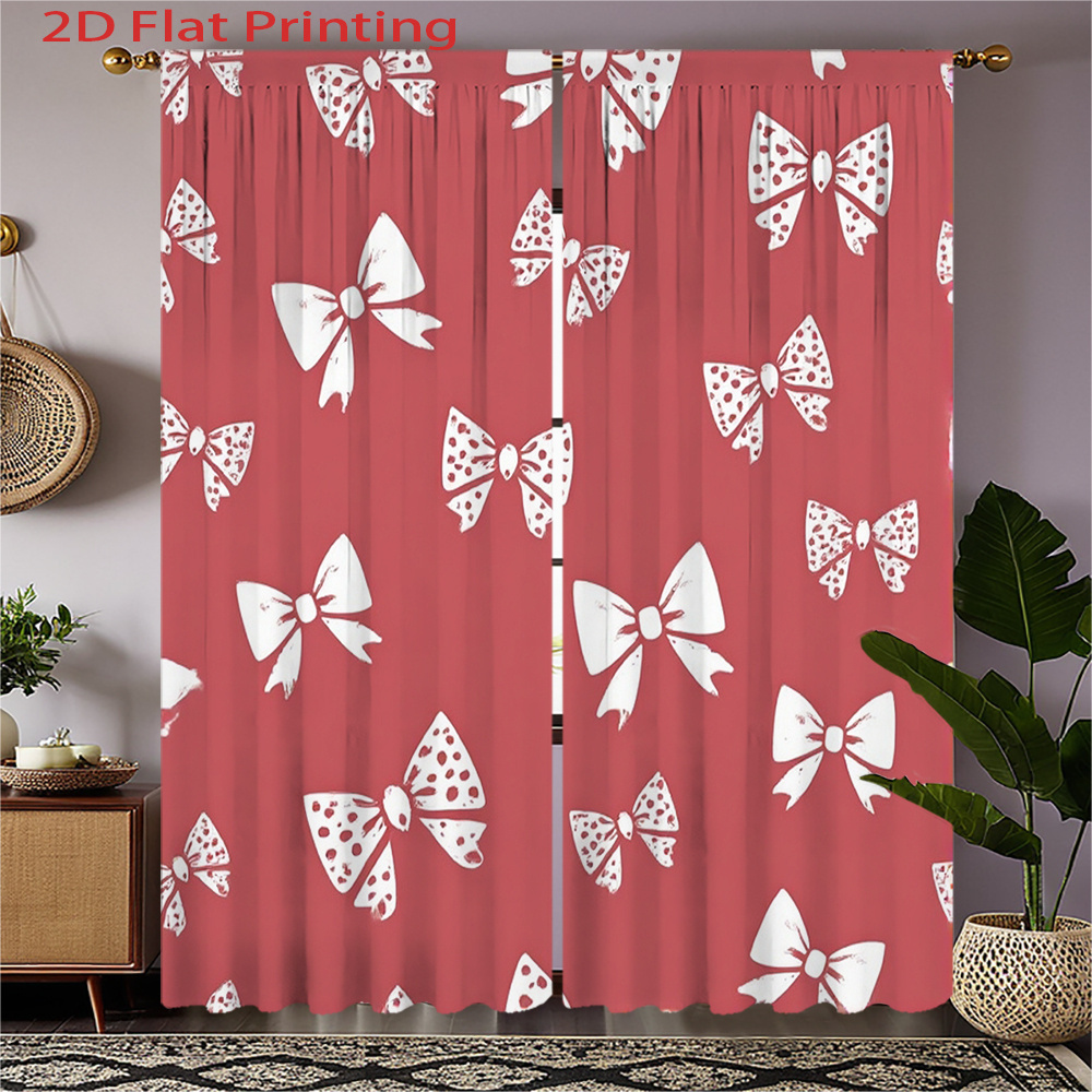 2pcs, 2D Flat Printing Curtain – Home Office Of Amazon recenzja i cena