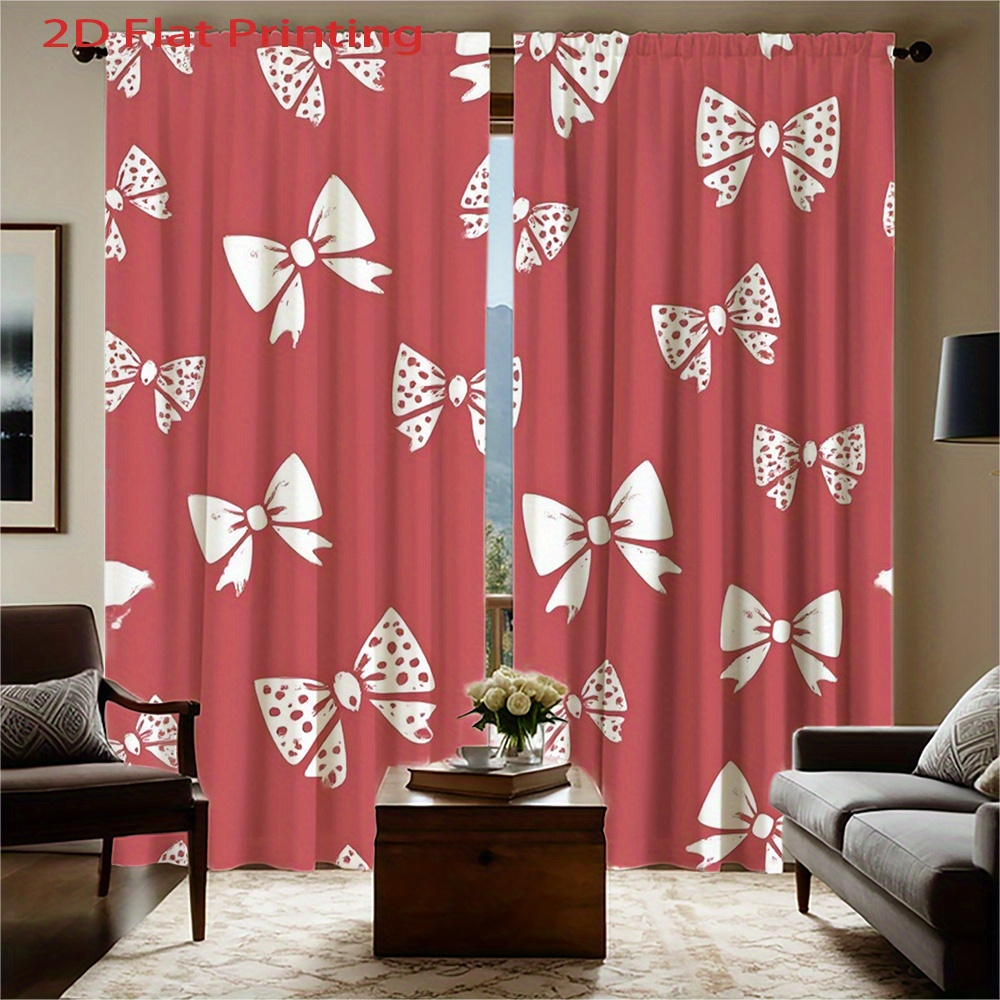 2pcs, 2D Flat Printing Curtain – Home Office Of Amazon recenzja i cena