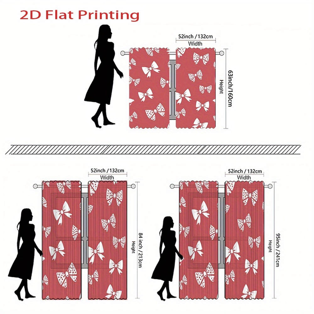 2pcs, 2D Flat Printing Curtain – Home Office Of Amazon recenzja i cena