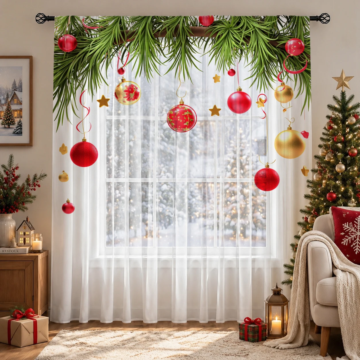 Christmas Gradient Sheer Curta – Home Office Rate recenzja i cena