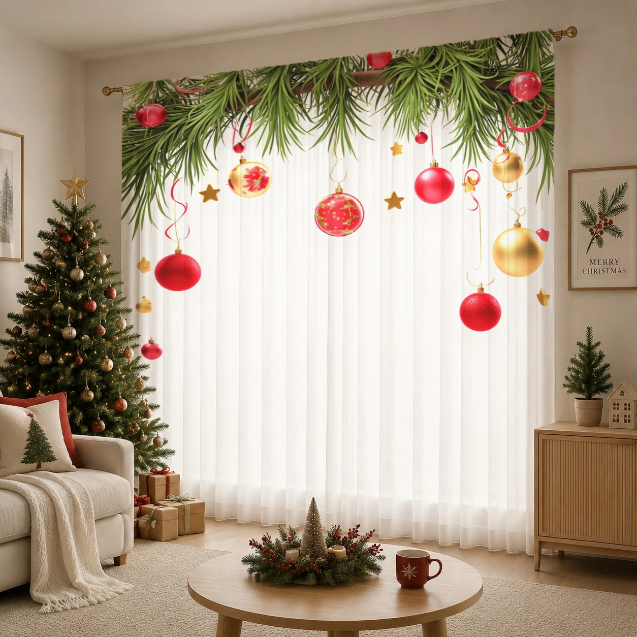 Christmas Gradient Sheer Curta – Home Office Rate recenzja i cena