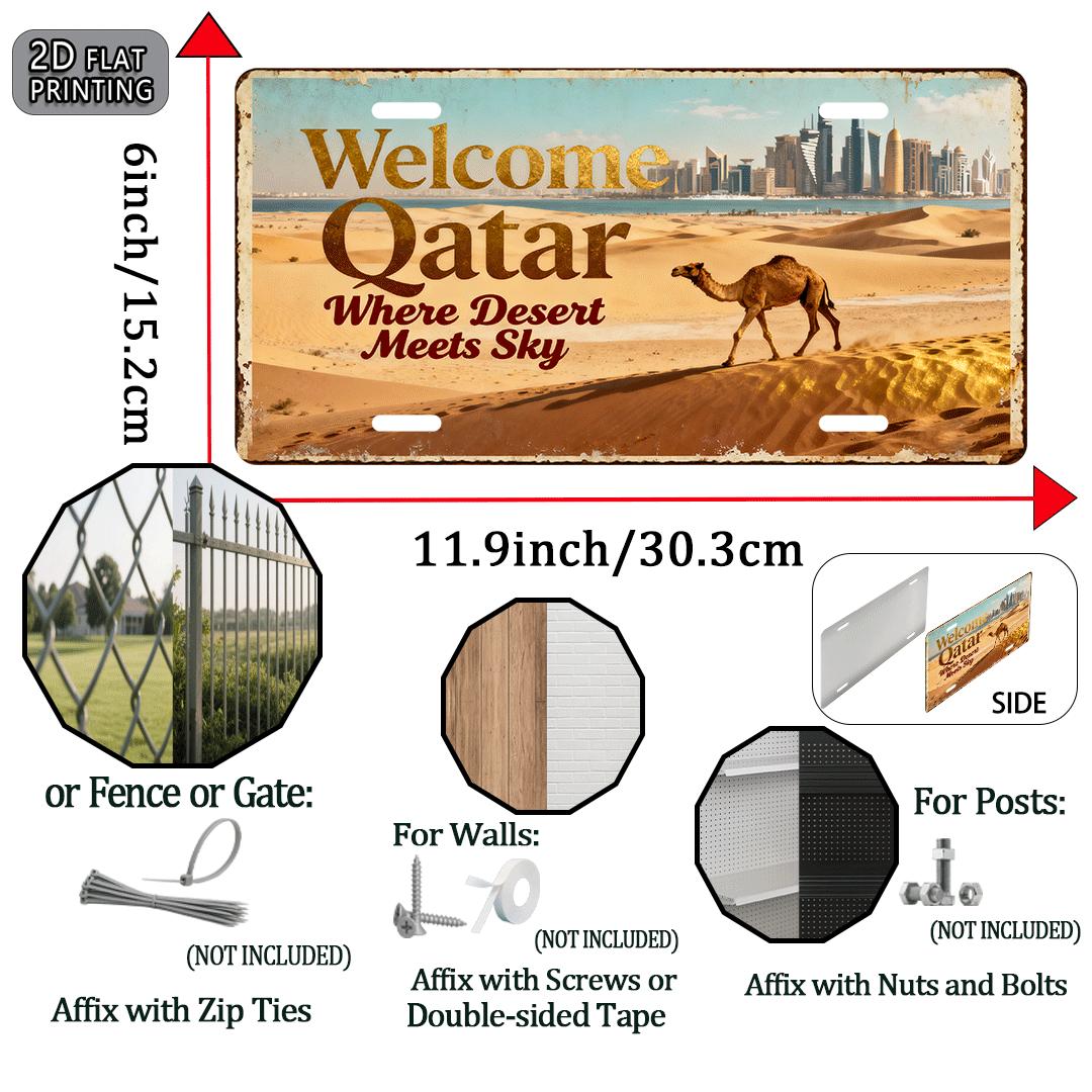 WELCOME QATAR CAMEL AL Sign -  – Home Office Qatar recenzja i cena