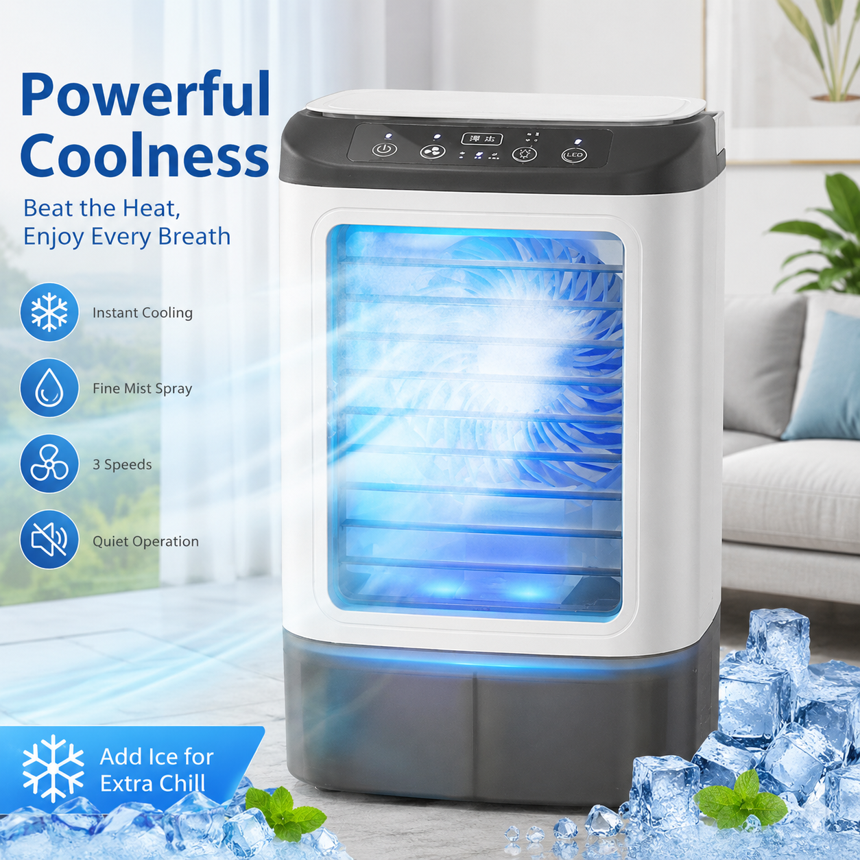 Portable USB Home Cooling Fan  – Home Office Gadgets recenzja i cena