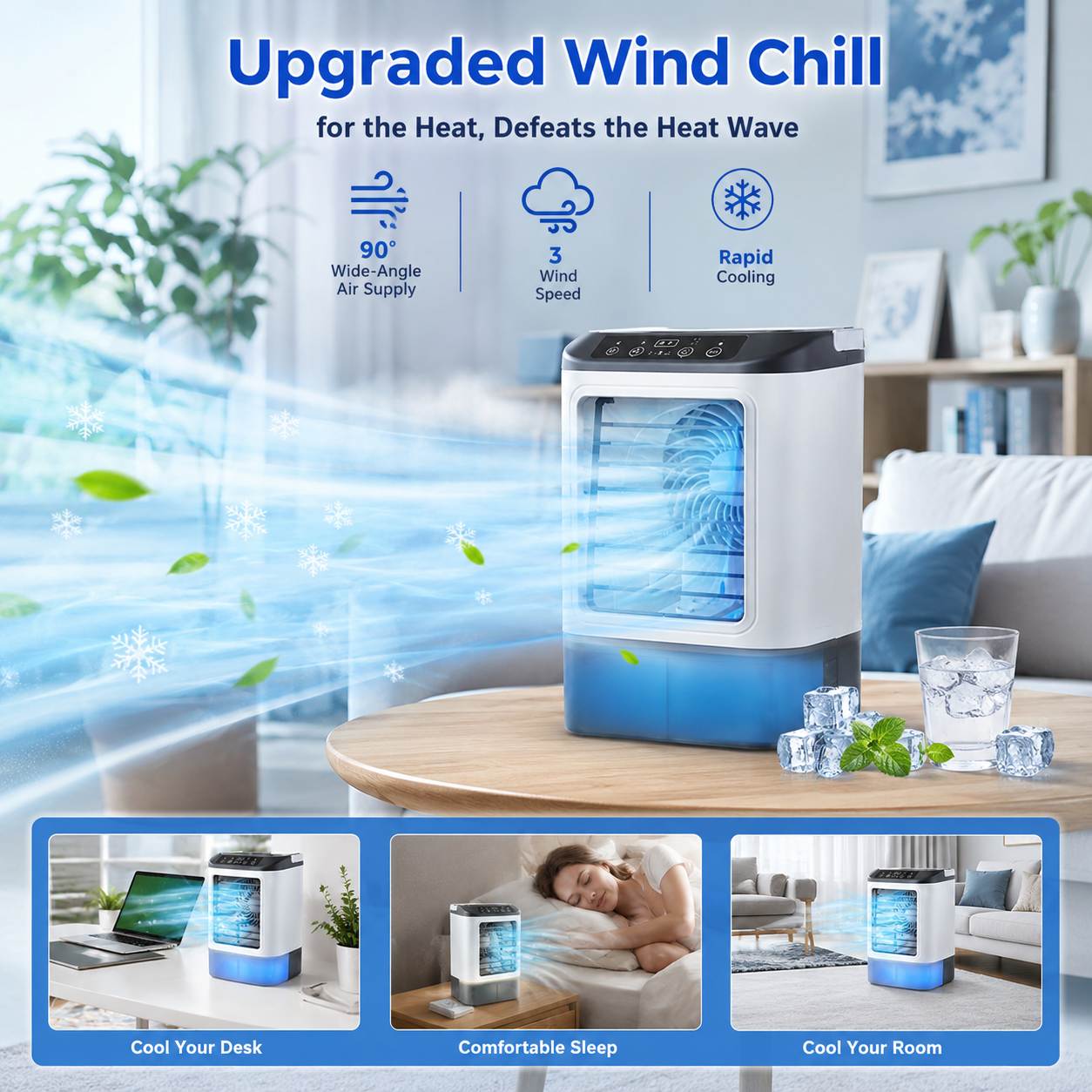 Portable USB Home Cooling Fan  – Home Office Gadgets recenzja i cena