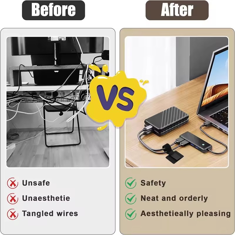 Adhesive Under Desk Cable Ties – Cable Management Box recenzja i cena