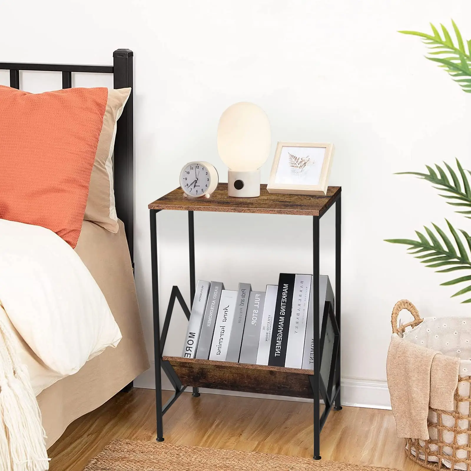 'Table Nightstand Up to 80 Alb – Home Office Of Amazon recenzja i cena
