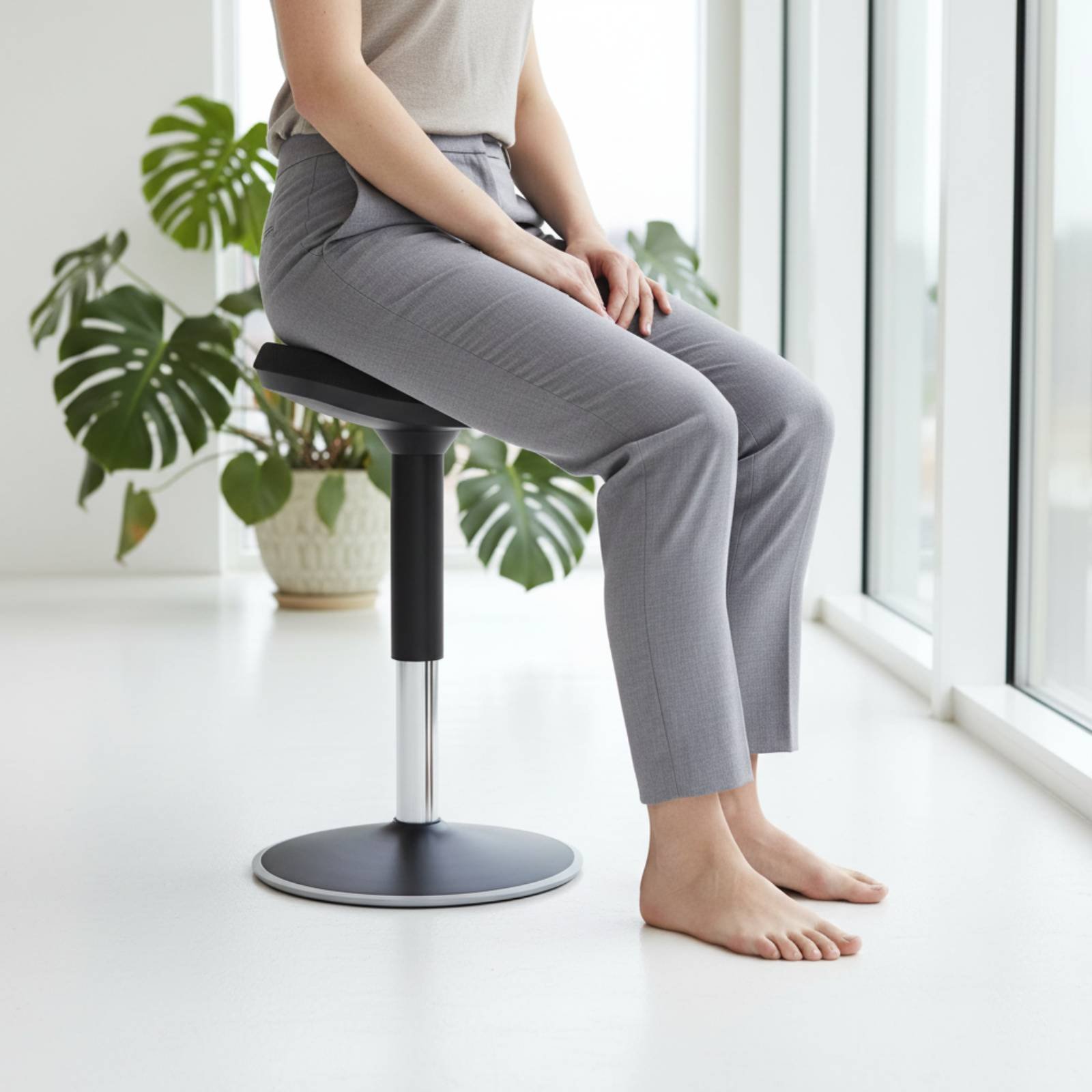 Saddle Stool Comfortable Long  – Home Office Furniture recenzja i cena