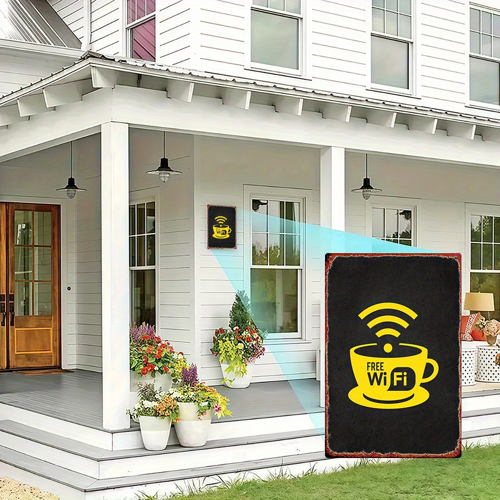 2D Vintage Metal Sign, WiFi Zo – Home Office Ideas recenzja i cena