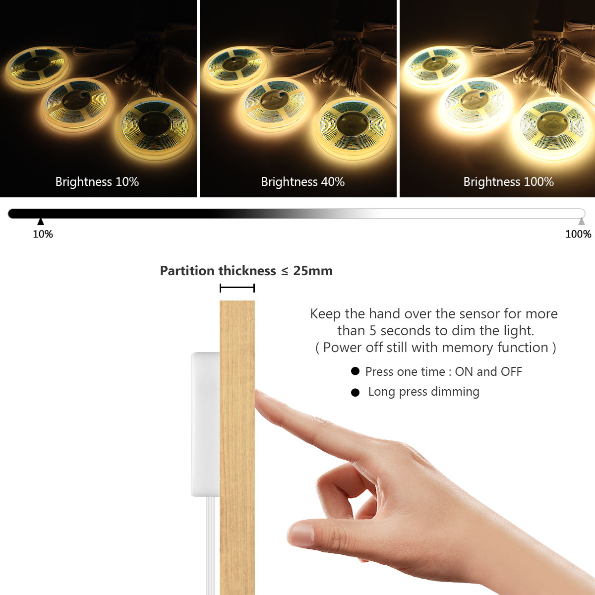 Dimmable Penetrable Wood Touch – Bookcase Wood Shelf recenzja i cena